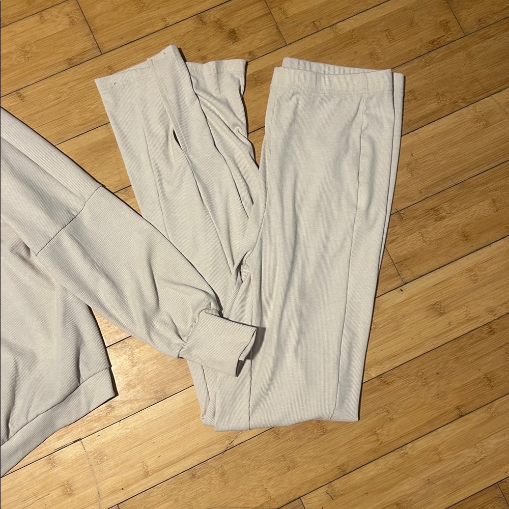 Chic Cream Pajama Set - Picture 3 of 6